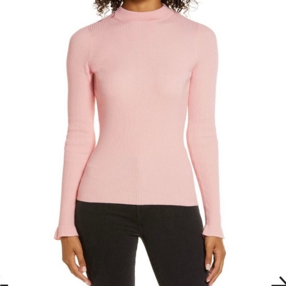 RACHEL PARCELL Mock Neck Ribbed Sweater Size XS - Picture 2 of 9